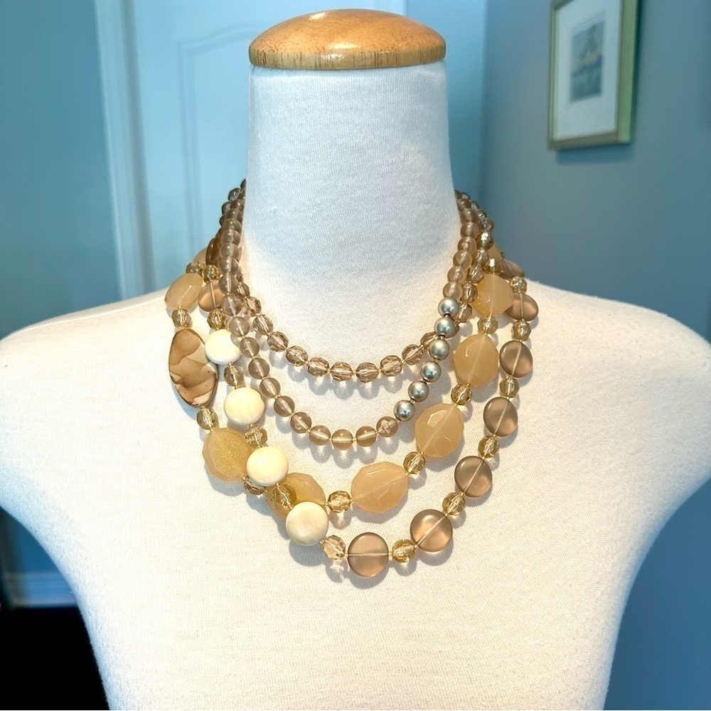 Multi strand Layered Collar Necklace